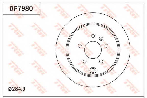 TRW DF7980 Brake Disc